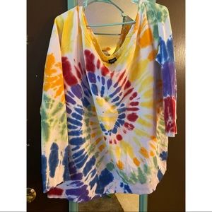 Rainbow tie dye sweatshirt